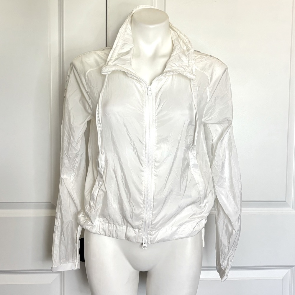 IVL Collective White Lightweight Full Zip Windbreaker Jacket 4
